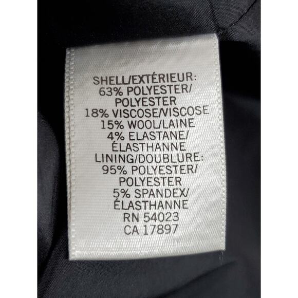 BANANA REPUBLIC Women's Black & White Patterned Straight Skirt Sz 8 - Picture 7 of 8